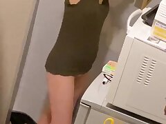 15392215 Seductive Japanese Beauty Teases Her Hairy Muff for Hot Playtime